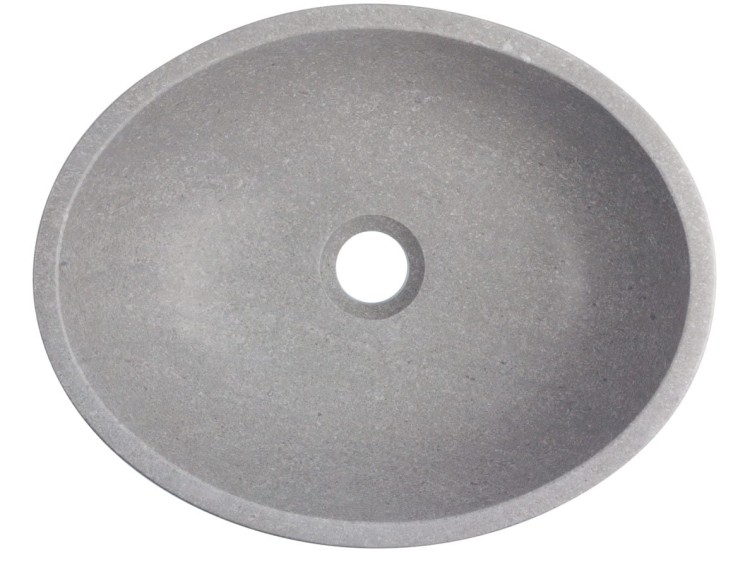 Umywalka kamienna nablatowa Kelud AD naturalnie szary marmur