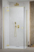 Kabina prysznicowa Radaway Essenza 8 Gold KDJ lewa przejrzysta