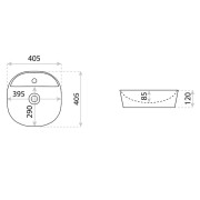 Umywalka nablatowa Pereya Mini Lavita