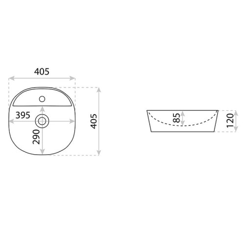 Umywalka nablatowa Pereya Mini Lavita