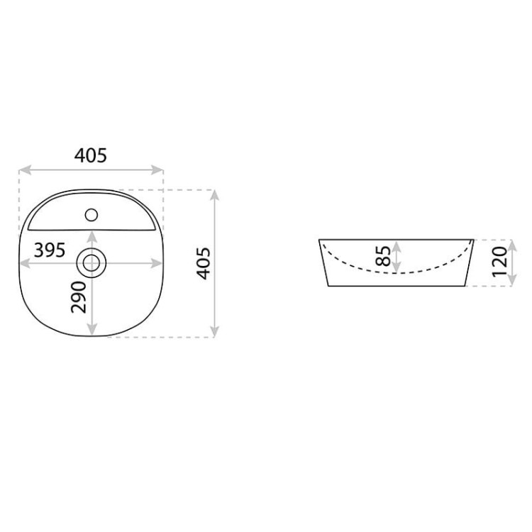 Umywalka nablatowa Pereya Mini Lavita