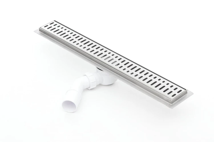 Odpływ liniowy z flanszą Kesmet 80 cm z rusztem Wave In