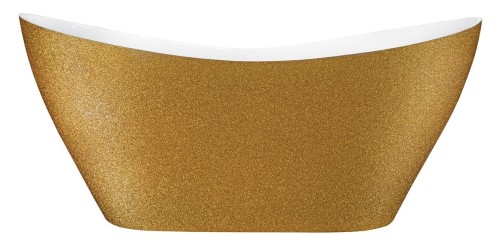 Wanna wolnostojąca Besco VIYA GLAM 160x70 złota