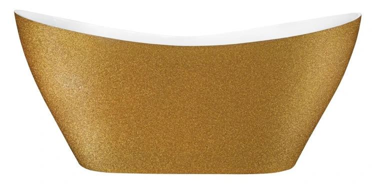 Wanna wolnostojąca Besco VIYA GLAM 160x70 złota