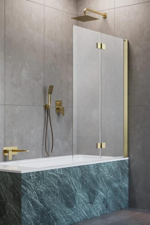 Parawan nawannowy Radaway Nes Brushed Gold PND I prawy