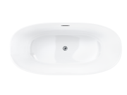 Wanna wolnostojąca corsan salina 170 x 72 cm korek klik-klak chrom