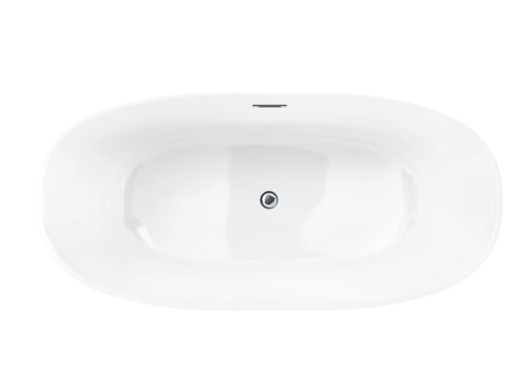 Wanna wolnostojąca corsan salina 170 x 72 cm korek klik-klak chrom