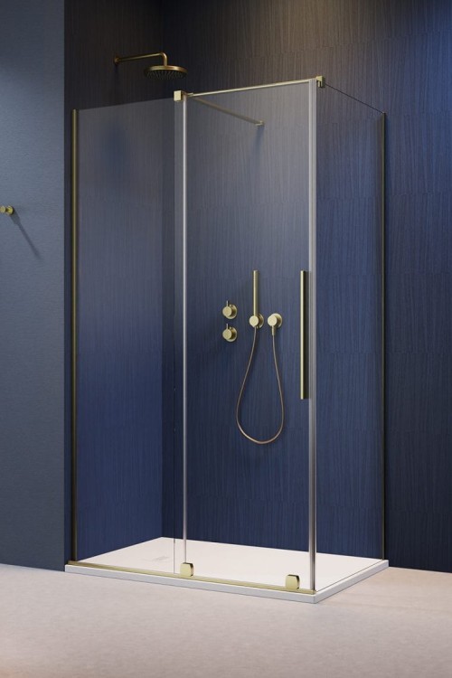 Kabina prysznicowa Furo Brushed Gold KDJ Radaway lewa