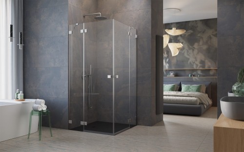 Kabina prysznicowa Essenza Pro Brushed Nickel KDD Radaway nikiel