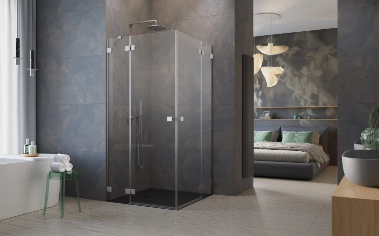 Kabina prysznicowa Essenza Pro Brushed Nickel KDD Radaway nikiel
