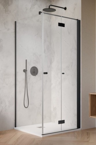 Kabina prysznicowa Radaway Nes 8 Black KDJ B 90x90x200 prawa