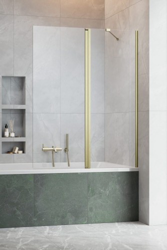 Parawan nawannowy Radaway Nes Brushed Gold PND II prawy