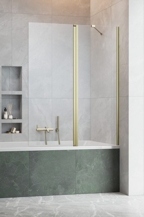 Parawan nawannowy Radaway Nes Brushed Gold PND II prawy