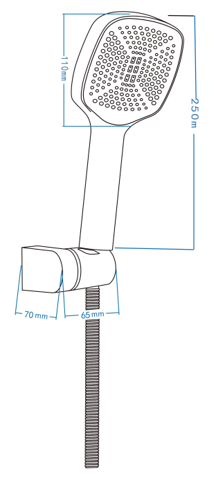 Zestaw prysznicowy punktowy chrom Maro Deante