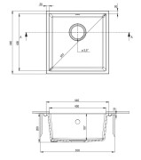 Zlewozmywak granitowy 1-komorowy Corda Deante alabaster