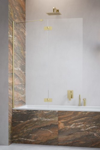 Parawan nawannowy Radaway Essenza Brushed Gold PND II lewy