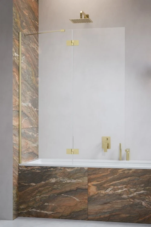 Parawan nawannowy Radaway Essenza Brushed Gold PND II lewy