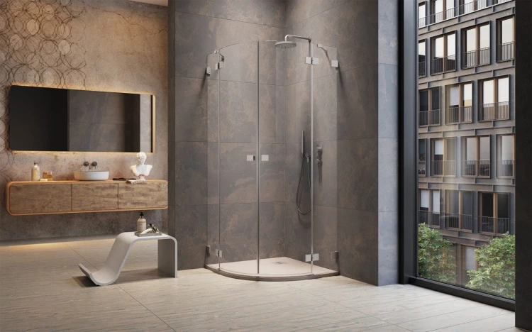 Kabina prysznicowa Essenza Pro Brushed Nickel PDD Radaway nikiel