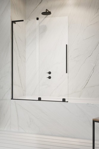 Parawan nawannowy Furo SL Black PND II Radaway lewy