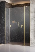 Drzwi prysznicowe Radaway Nes Brushed Gold DWJS prawe