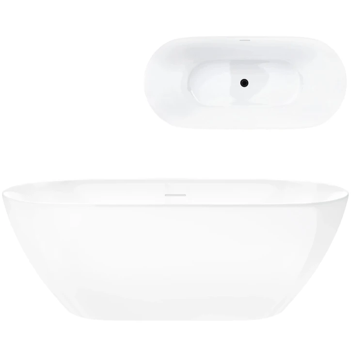 Wanna wolnostojąca olvena v041xlbl 170 cm korek klik klak czarny