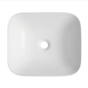 Umywalka wpuszczana w blat intero 430x380x140 mm z korkiem złotym