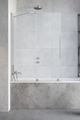 Parawan nawannowy Furo Brushed Nickel PND II Radaway lewy nikiel