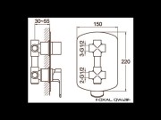 Bateria wannowa KOHLMAN Foxal QW211F