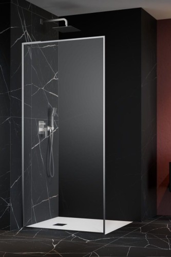 Kabina prysznicowa walk-in Radaway Modo F SL Brushed Nickel II lewa