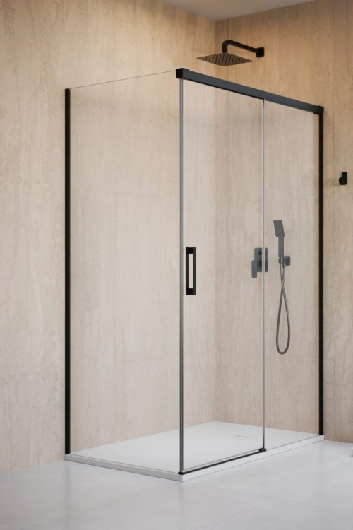 Kabina prysznicowa Radaway Idea 8 Black KDJ prawa