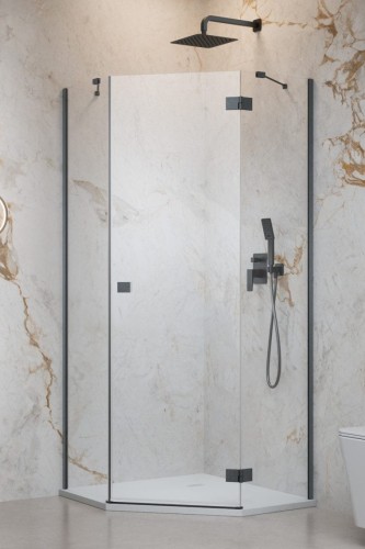 Kabina pięciokątna Radaway Essenza 8 Brushed GunMetal PTJ prawa