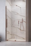 Drzwi prysznicowe Furo Brushed Copper DWJ Radaway prawe miedź