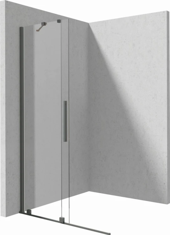 Ścianka prysznicowa walk-in 140x195 titanium Prizma Deante