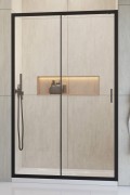 Drzwi prysznicowe Radaway Alienta Black DWJ 130x190 przejrzyste