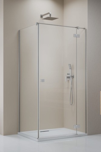 Kabina prysznicowa Radaway Essenza 8 Brushed Nickel KDJ prawa