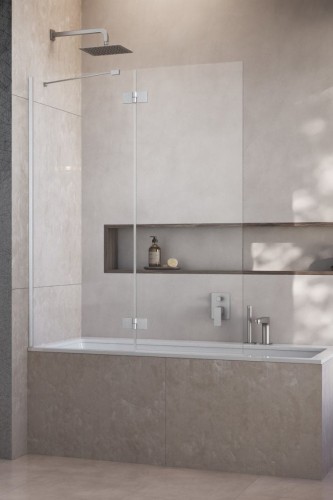 Parawan nawannowy Radaway Essenza Brushed Nickel PND II lewy