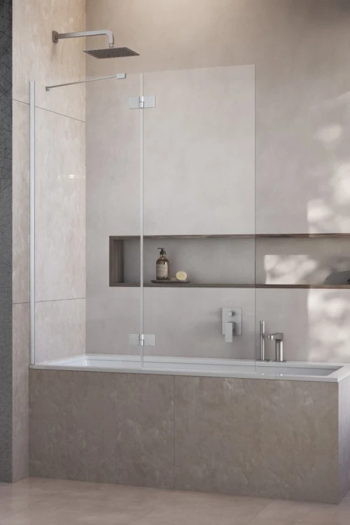 Parawan nawannowy Radaway Essenza Brushed Nickel PND II lewy