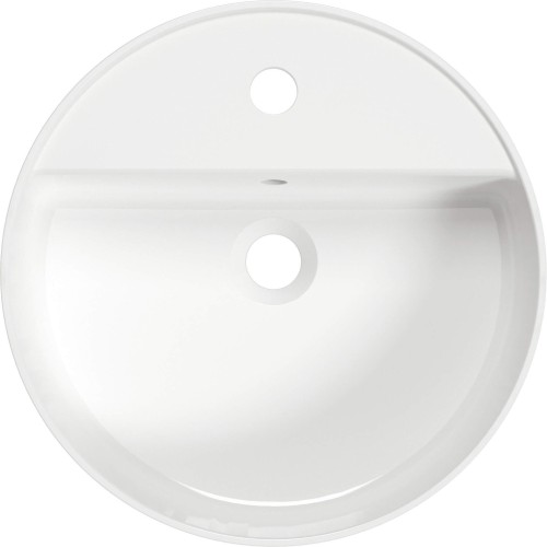 Umywalka ceramiczna nablatowa z wyspą na baterię Round Deante