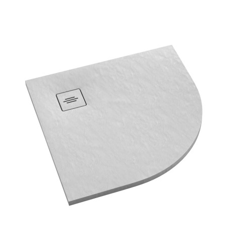 Brodzik półokrągły PROTOS White Stone 90x90 Schedpol Schedline, biały