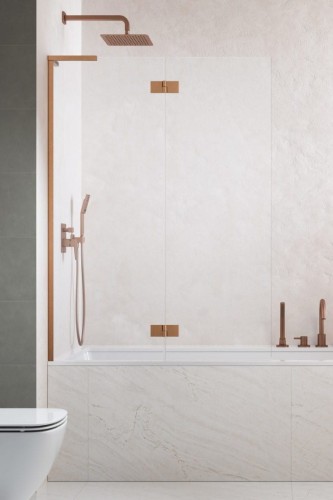 Parawan nawannowy Radaway Essenza 8 SL Brushed Copper PND II lewy