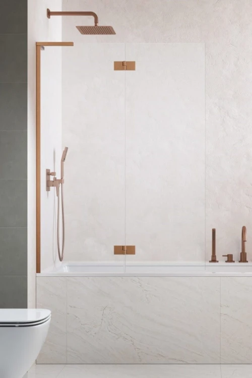 Parawan nawannowy Radaway Essenza 8 SL Brushed Copper PND II lewy