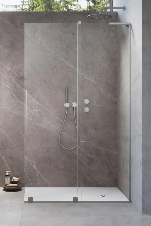 Kabina prysznicowa Furo SL Brushed Nickel Walk-in Radaway prawa