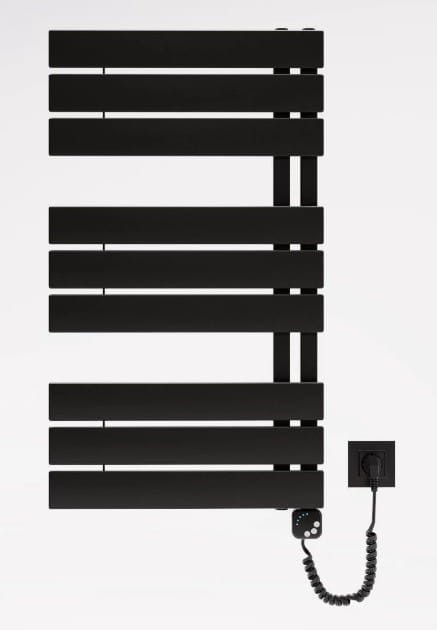 Grzejnik łazienkowy elektryczny Nobile Elektro czarny 87x50 Luxrad