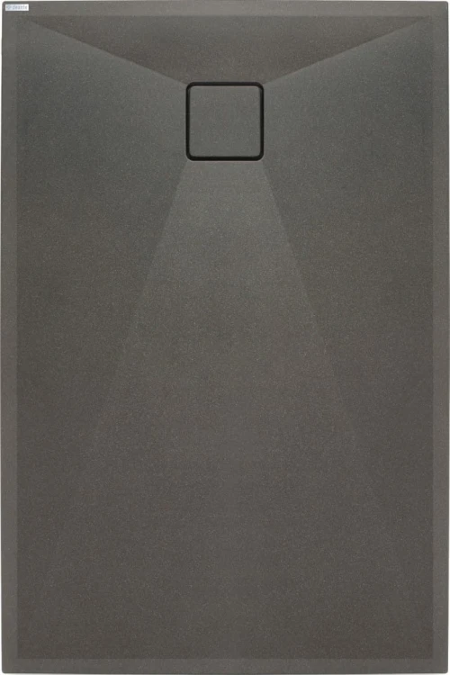 Brodzik granitowy prostokątny 90x70 antracyt metalik Correo Deante