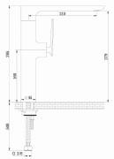 Bateria kuchenna Experience Brushed Gold KOHLMAN złoto szczotkowane