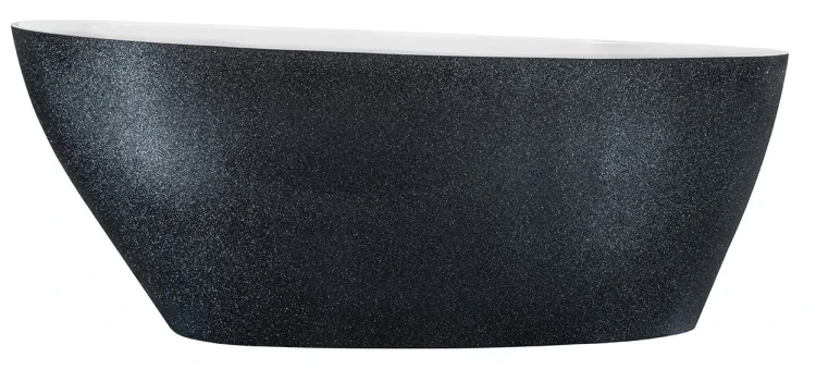 Wanna wolnostojąca Besco GOYA GLAM 142x62 grafitowa