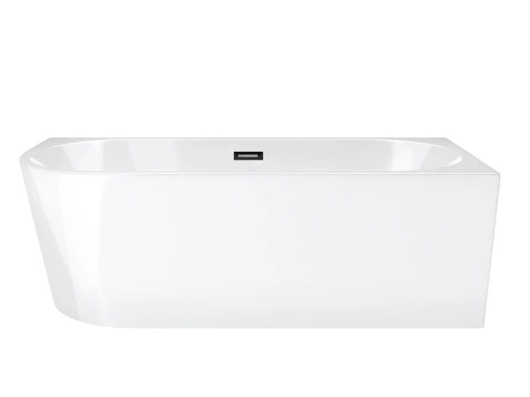 Wanna wolnostojąca narożna corsan intero 170 x 73 montaż prawostronny korek klik-klak grafit / gun metal