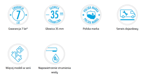 Deante Chaber Bateria umywalkowa stojąca z ruchomą wylewką