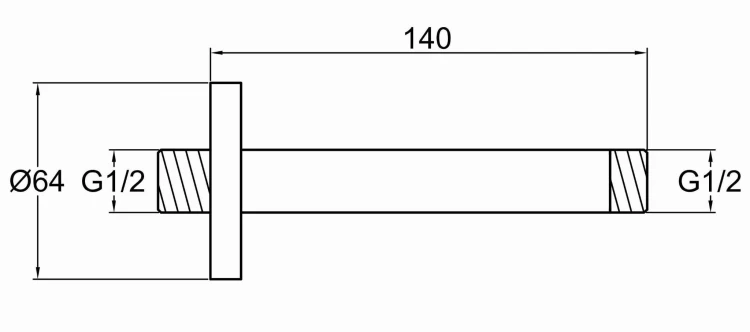 Ramię sufitowe 12 cm KOHLMAN CQ