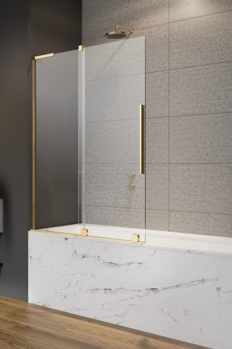 Parawan nawannowy Furo SL Gold PND II Radaway lewy złoty